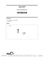 2SA1337 datasheet pdf Hitachi Semiconductor