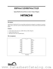 HD74AC125 datasheet pdf Hitachi Semiconductor