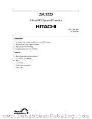 2SC5225 datasheet pdf Hitachi Semiconductor