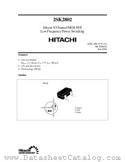2SK2802 datasheet pdf Hitachi Semiconductor
