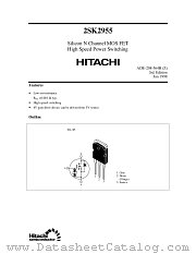 2SK2955 datasheet pdf Hitachi Semiconductor