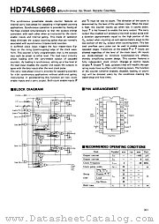 HD74LS668 datasheet pdf Hitachi Semiconductor