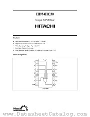 HD74HC30 datasheet pdf Hitachi Semiconductor
