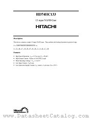 HD74HC133 datasheet pdf Hitachi Semiconductor
