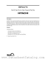 HD74AC74 datasheet pdf Hitachi Semiconductor