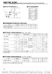 HD74LS26 datasheet pdf Hitachi Semiconductor