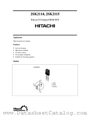 2SK2114 datasheet pdf Hitachi Semiconductor