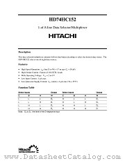 HD74HC152 datasheet pdf Hitachi Semiconductor
