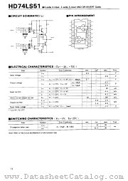 HD74LS51 datasheet pdf Hitachi Semiconductor