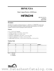 HD74LV21A datasheet pdf Hitachi Semiconductor