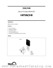2SK1948 datasheet pdf Hitachi Semiconductor