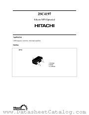 2SC4197 datasheet pdf Hitachi Semiconductor