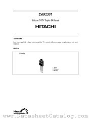 2SD2337 datasheet pdf Hitachi Semiconductor