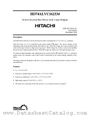 HD74ALVC162334 datasheet pdf Hitachi Semiconductor
