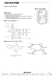 HD14075B datasheet pdf Hitachi Semiconductor