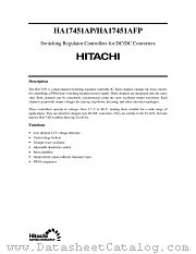 HA17451AFP datasheet pdf Hitachi Semiconductor