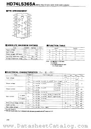 HD74LS365A datasheet pdf Hitachi Semiconductor