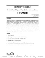 HD74ALVCH162260 datasheet pdf Hitachi Semiconductor