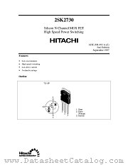 2SK2730 datasheet pdf Hitachi Semiconductor
