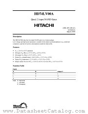 HD74LV00A datasheet pdf Hitachi Semiconductor
