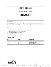 HD74HC4040 datasheet pdf Hitachi Semiconductor