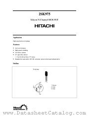 2SK975 datasheet pdf Hitachi Semiconductor