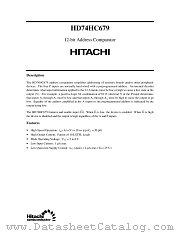 HD74HC679 datasheet pdf Hitachi Semiconductor