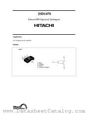 2SD1470 datasheet pdf Hitachi Semiconductor