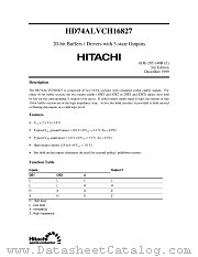 HD74ALVCH16827 datasheet pdf Hitachi Semiconductor