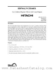 HD74ALVCH16831 datasheet pdf Hitachi Semiconductor