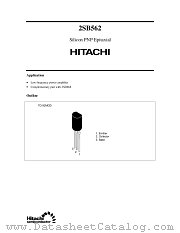2SB562 datasheet pdf Hitachi Semiconductor