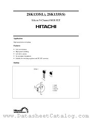 2SK1335S datasheet pdf Hitachi Semiconductor