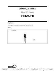2SD669A datasheet pdf Hitachi Semiconductor