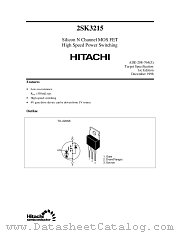 2SK3215 datasheet pdf Hitachi Semiconductor