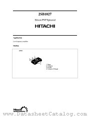 2SB1027 datasheet pdf Hitachi Semiconductor