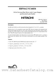HD74ALVC16834 datasheet pdf Hitachi Semiconductor
