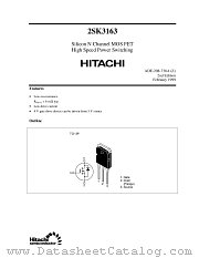 2SK3163 datasheet pdf Hitachi Semiconductor