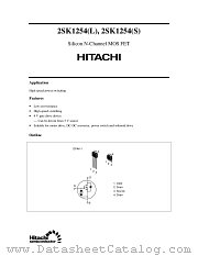 2SK1254L datasheet pdf Hitachi Semiconductor