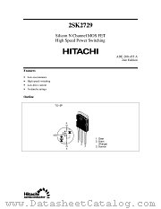 2SK2729 datasheet pdf Hitachi Semiconductor