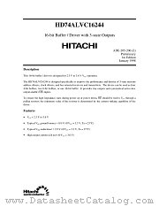 HD74ALVC16244 datasheet pdf Hitachi Semiconductor