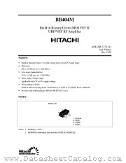 BB404M datasheet pdf Hitachi Semiconductor
