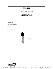 2SA844 datasheet pdf Hitachi Semiconductor
