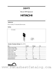 2SD975 datasheet pdf Hitachi Semiconductor