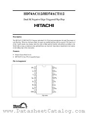 HD74ACT112 datasheet pdf Hitachi Semiconductor