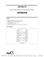 HD74HC09 datasheet pdf Hitachi Semiconductor