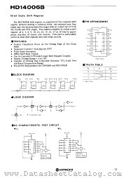 HD14006B datasheet pdf Hitachi Semiconductor
