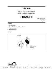 2SK3080 datasheet pdf Hitachi Semiconductor