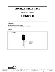 2SD755 datasheet pdf Hitachi Semiconductor