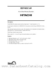 HD74HC149 datasheet pdf Hitachi Semiconductor