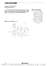 HD14016B datasheet pdf Hitachi Semiconductor